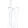 Freestanding Wire Toilet Paper Holder White PE Plated - Image 2