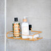 Single Bath Shelf Rectangle Gold PE Plated