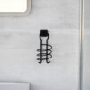 Hair Dryer Holde Black PE Plated - Image 4