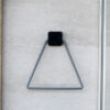 Triangle Towel Holder Anthracite PE Plated - Image 3