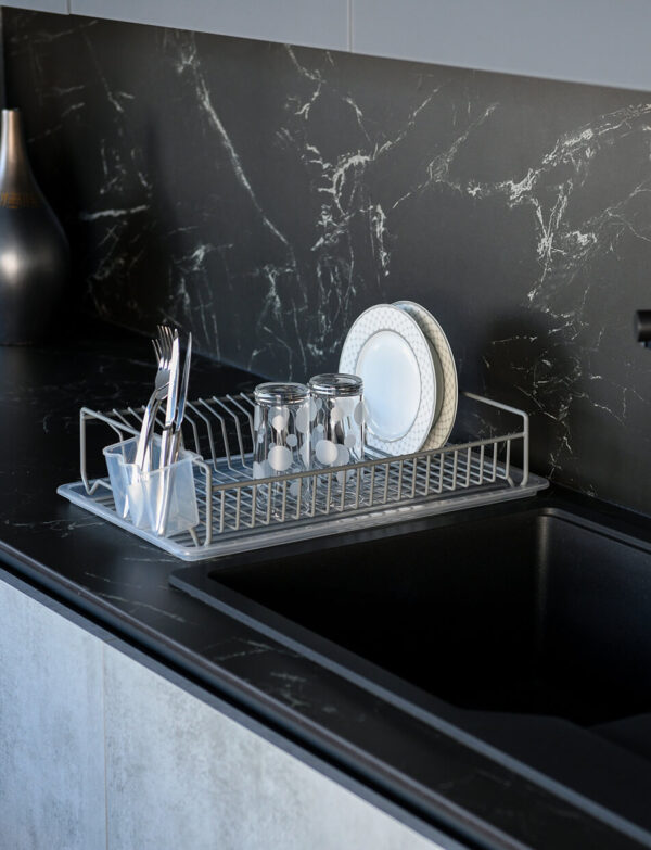 Flat-Line Dish Drainer Anthracite PE Plated