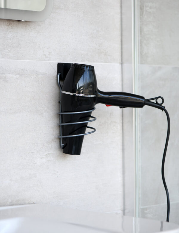 Hair Dryer Holder Anthracite PE Plated