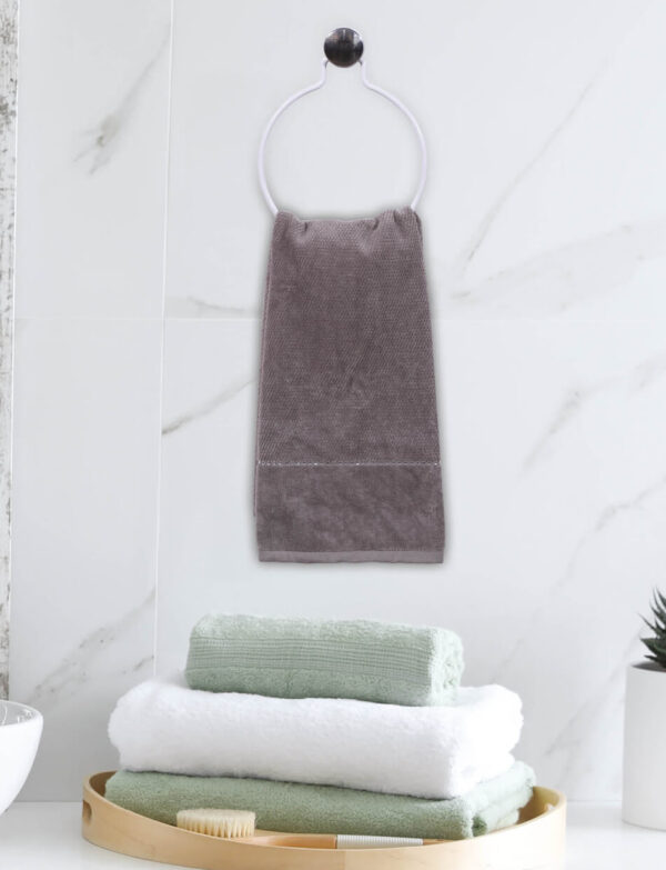 Ring Towel Holder White PE Plated