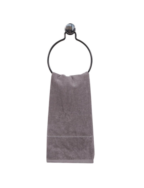Ring Towel Holder Black PE Plated
