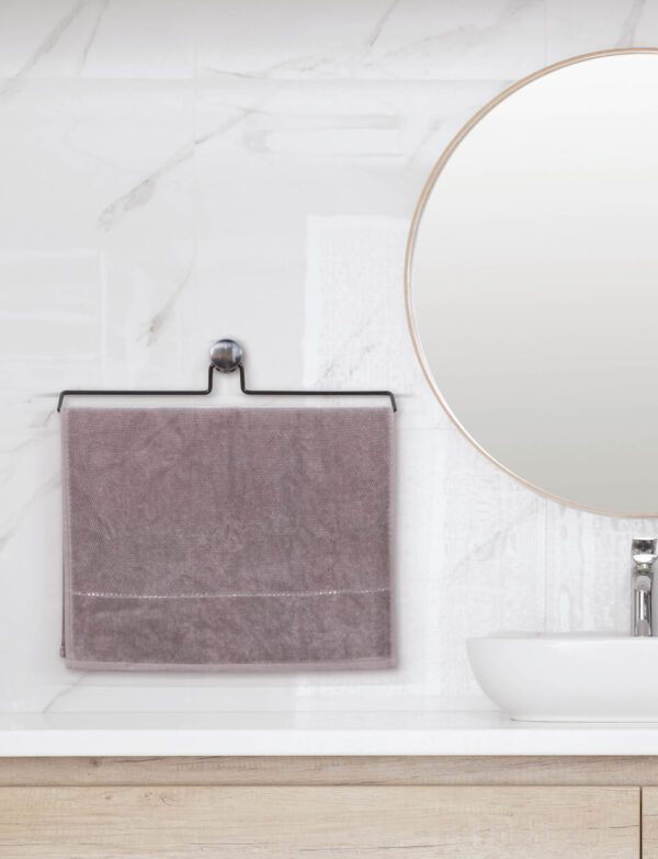 Rectangle Towel Holder Black PE Plated