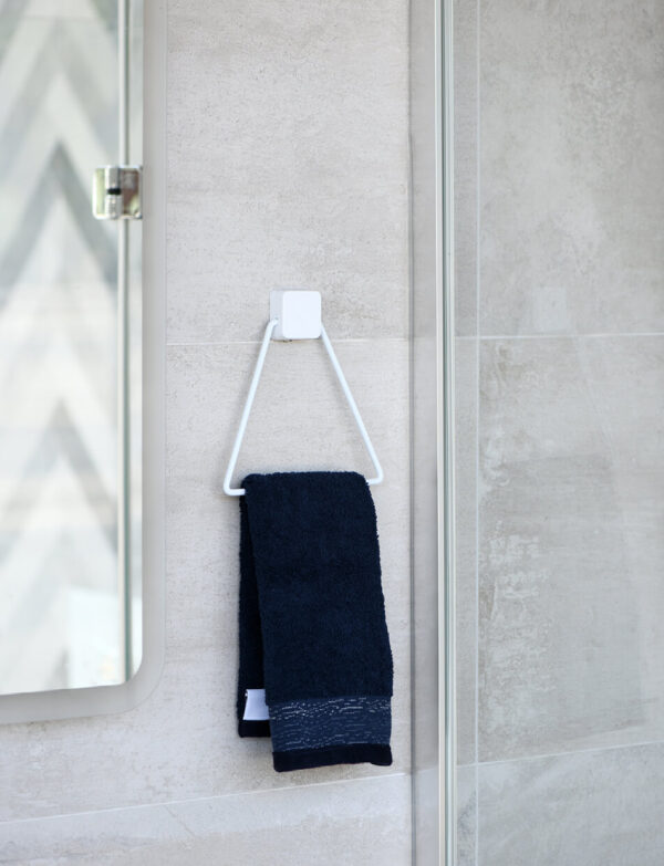 Triangle Towel Holder White PE Plated